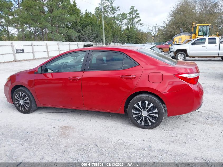2016 Toyota Corolla Le VIN: 5YFBURHE7GP392721 Lot: 41756706