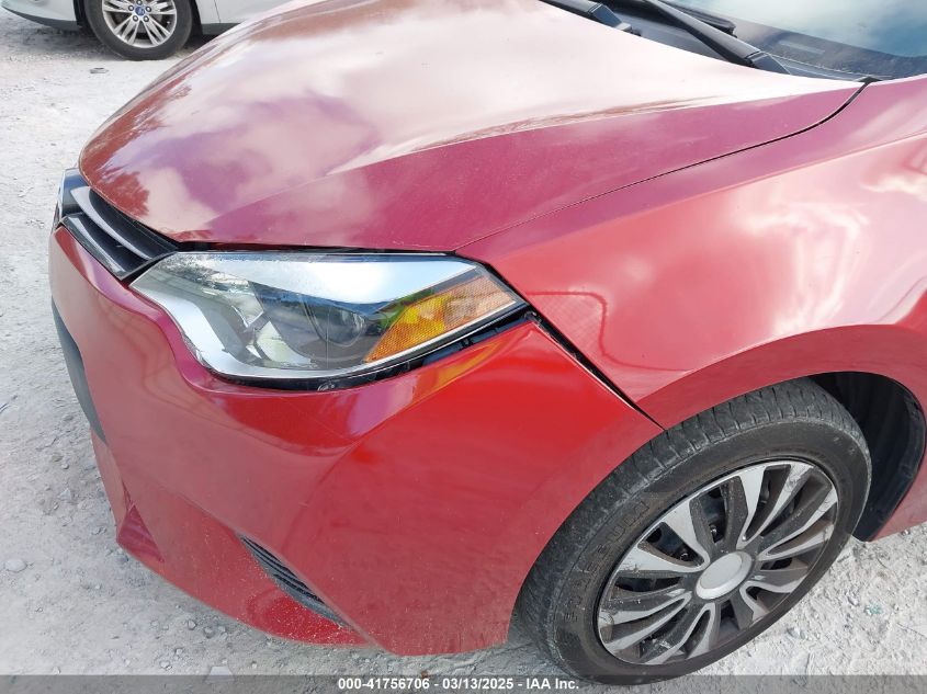 2016 Toyota Corolla Le VIN: 5YFBURHE7GP392721 Lot: 41756706