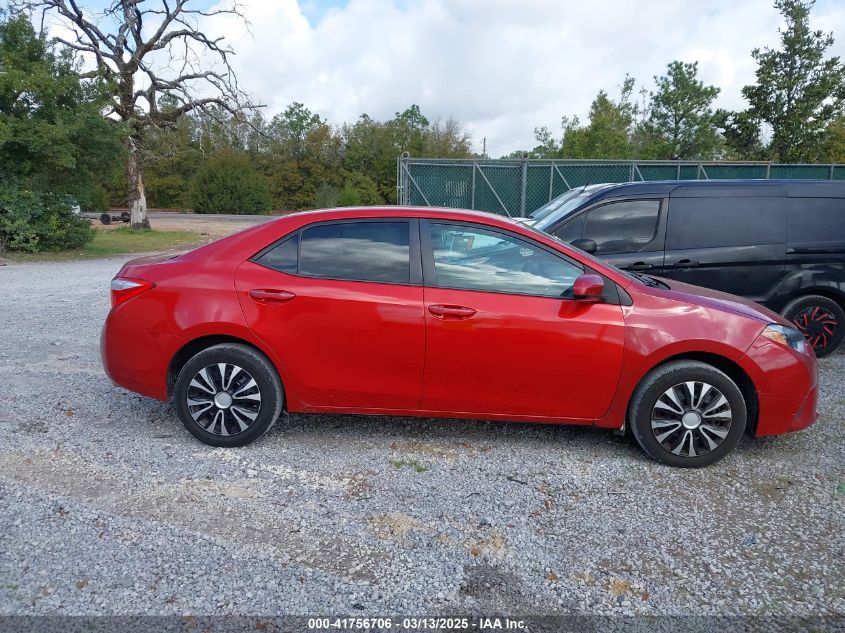 2016 Toyota Corolla Le VIN: 5YFBURHE7GP392721 Lot: 41756706