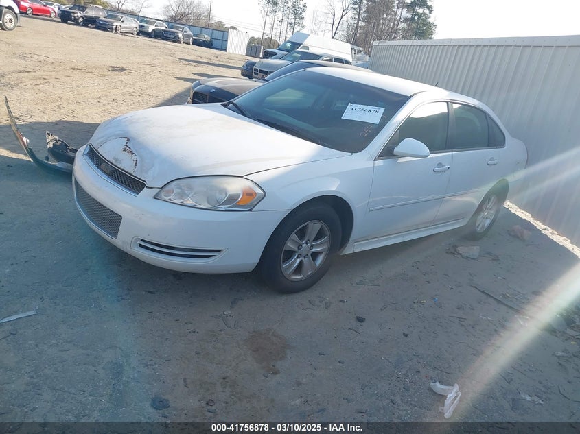 2012 CHEVROLET IMPALA VIN: 2G1WF5E36C1254371