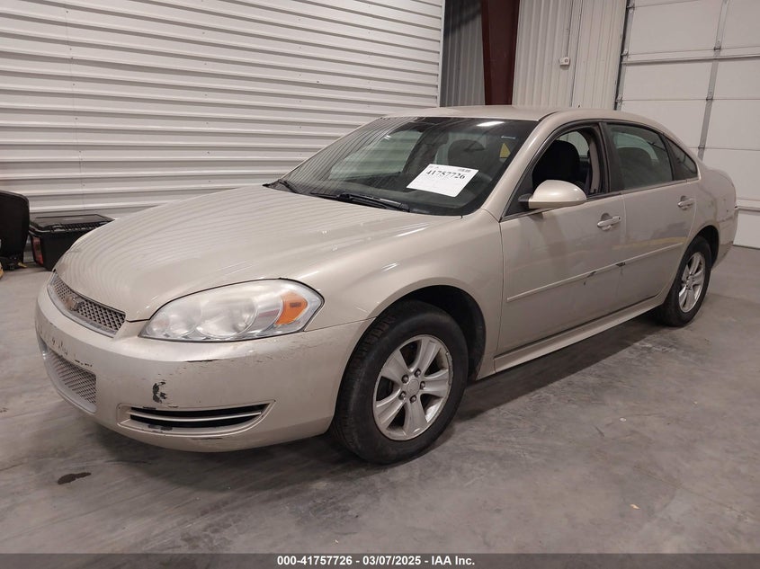 2012 CHEVROLET IMPALA VIN: 2G1WA5E38C1262924