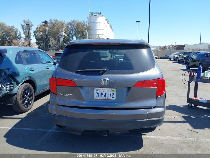 2016 HONDA PILOT EX - 5FNYF5H3XGB042880