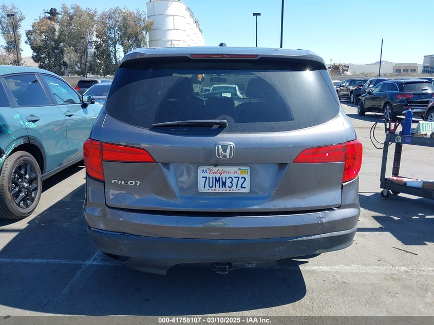 2016 HONDA PILOT EX - 5FNYF5H3XGB042880