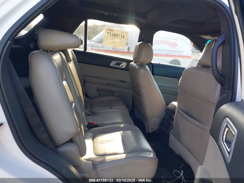 2013 Ford Explorer Xlt VIN: 1FM5K8D87DGA10015 Lot: 41758133