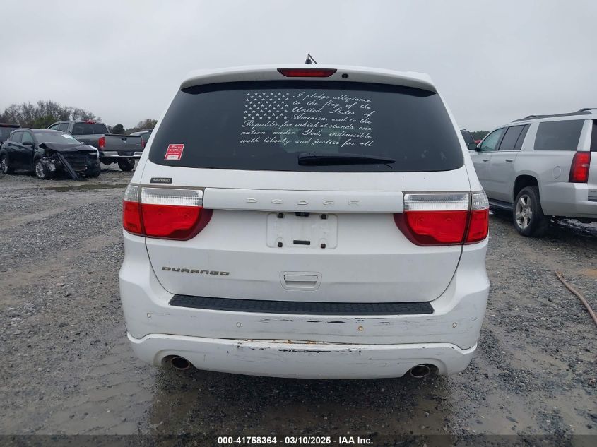 2013 Dodge Durango Sxt VIN: 1C4RDHAG5DC686224 Lot: 41758364