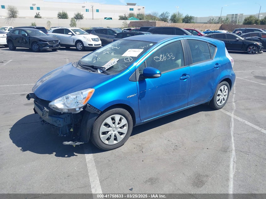 Vin: jtdkdtb33e1568248, lot: 42249630, toyota prius c one 20142