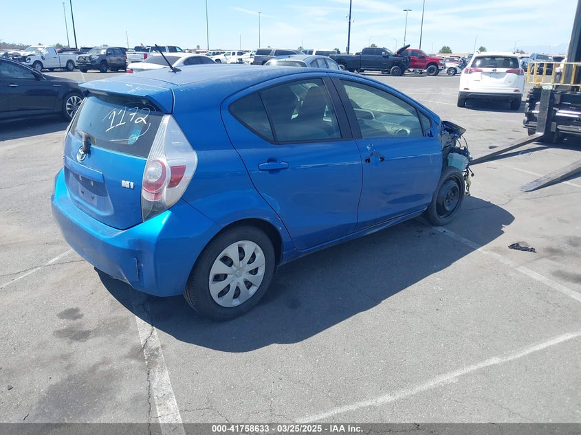 Vin: jtdkdtb33e1568248, lot: 42249630, toyota prius c one 20144