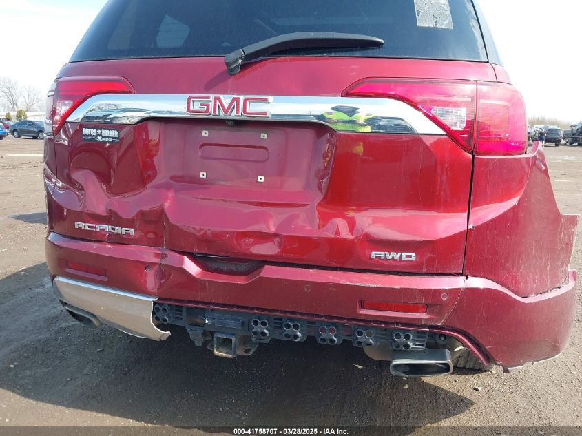 2018 GMC Acadia Denali VIN: 1GKKNXLS8JZ167255 Lot: 41758707