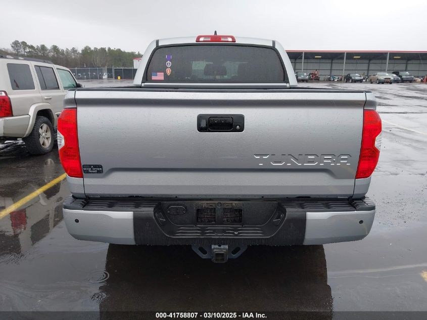 2021 Toyota Tundra Platinum VIN: 5TFGY5F15MX282833 Lot: 41758807