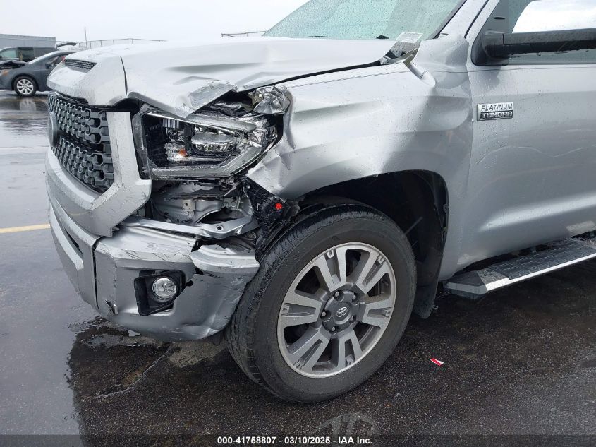2021 Toyota Tundra Platinum VIN: 5TFGY5F15MX282833 Lot: 41758807