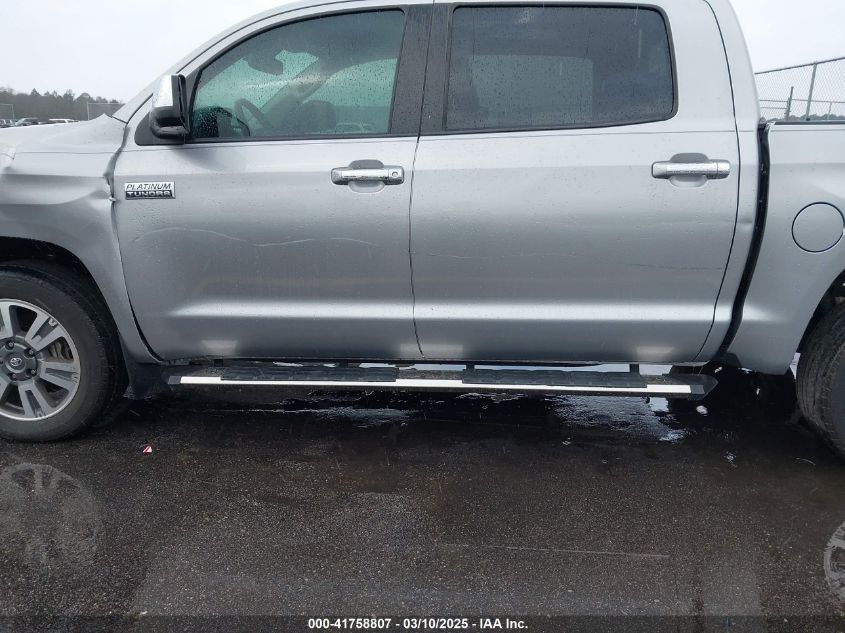2021 Toyota Tundra Platinum VIN: 5TFGY5F15MX282833 Lot: 41758807