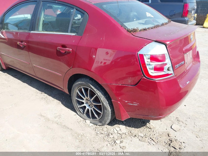 2008 NISSAN SENTRA VIN: 3N1AB61E58L651752