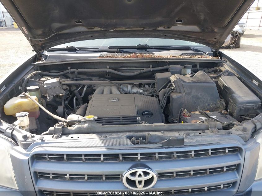 2002 Toyota Highlander Limited V6 VIN: 0JTEHF21A52007243 Lot: 41761824