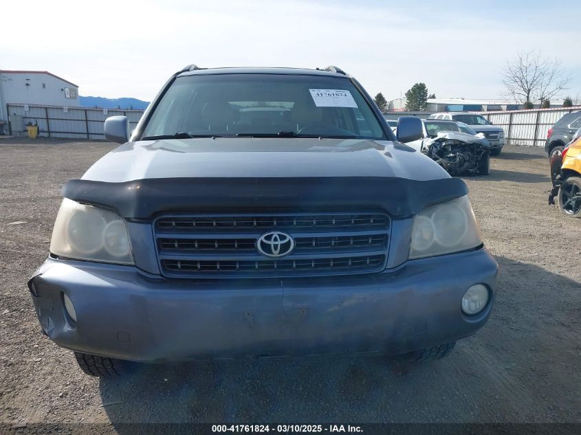 2002 Toyota Highlander Limited V6 VIN: 0JTEHF21A52007243 Lot: 41761824