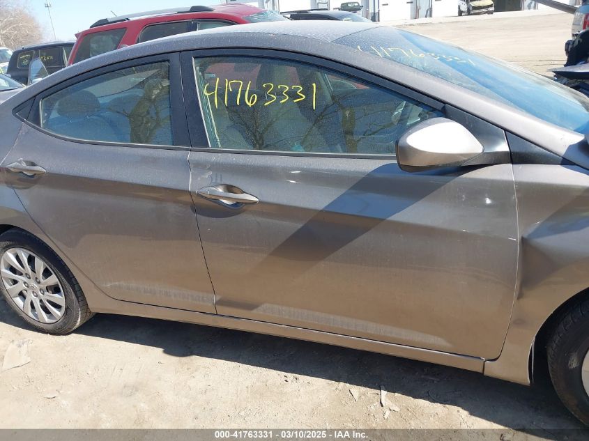 2012 Hyundai Elantra Gls VIN: 5NPDH4AE2CH066827 Lot: 41763331