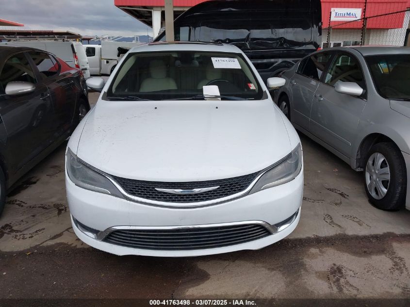 2016 Chrysler 200 Limited VIN: 1C3CCCABXGN156666 Lot: 41763498