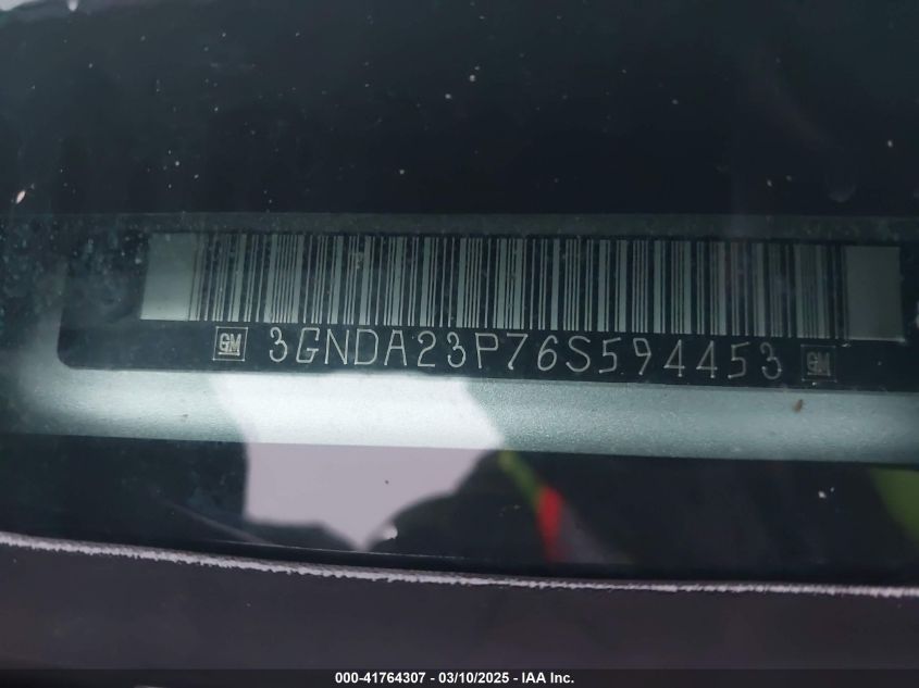 2006 Chevrolet Hhr Lt VIN: 3GNDA23P76S594453 Lot: 41764307