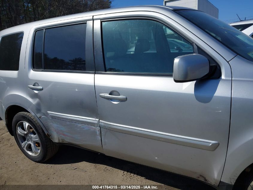 2014 Honda Pilot Ex VIN: 5FNYF4H41EB028771 Lot: 41764315