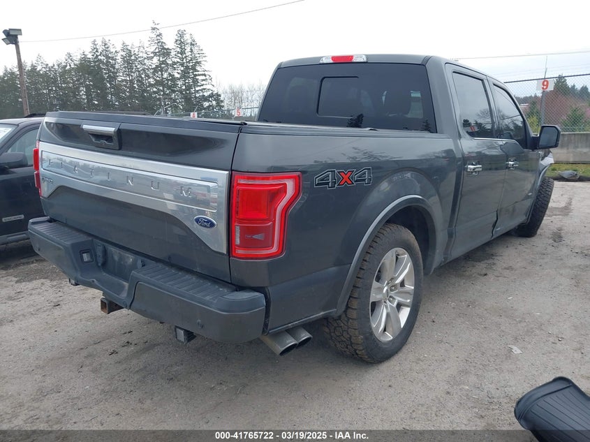 2015 FORD F-150 PLATINUM - 1FTEW1EGXFFC41635