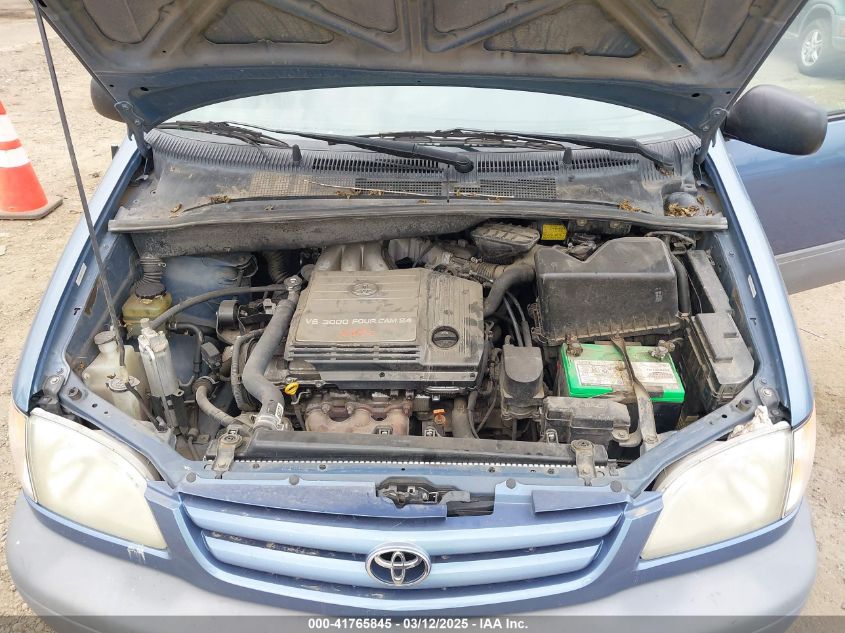 2002 Toyota Sienna Le VIN: 4T3ZF13C92U424583 Lot: 41765845