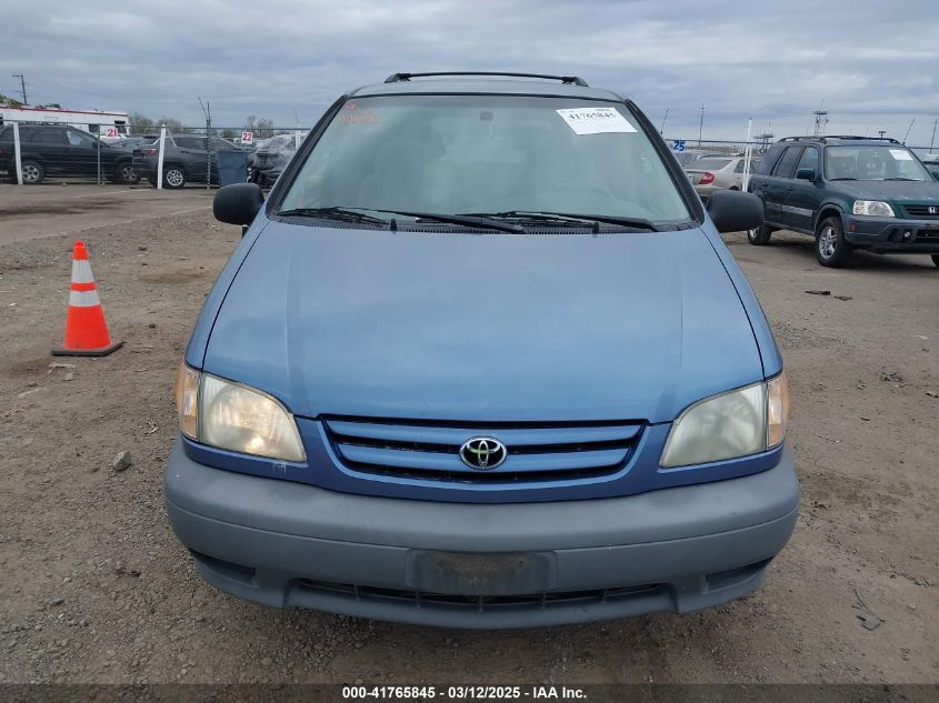 2002 Toyota Sienna Le VIN: 4T3ZF13C92U424583 Lot: 41765845