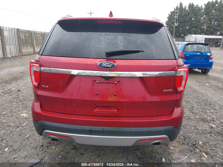 VIN 1FM5K8D87HGD10627 2017 FORD EXPLORER XLT