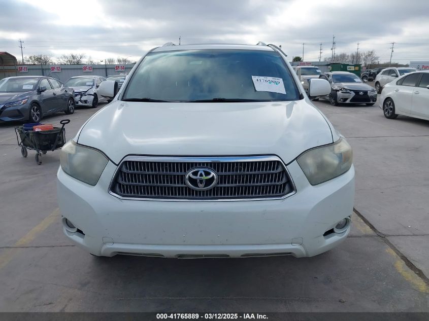 2010 Toyota Highlander Hybrid Limited V6 VIN: JTEJW3EH7A2048566 Lot: 41765889