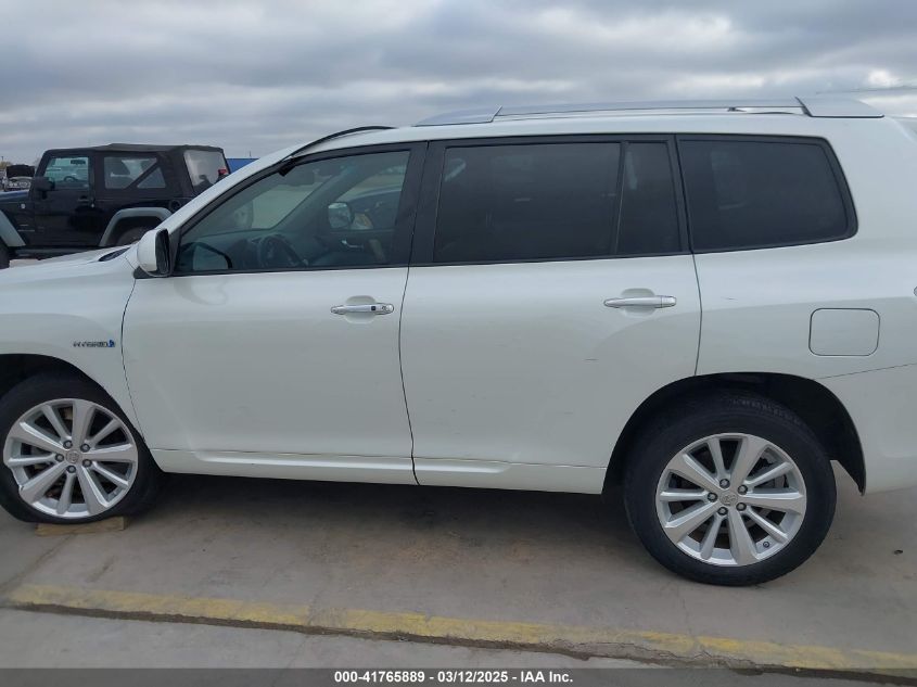 2010 Toyota Highlander Hybrid Limited V6 VIN: JTEJW3EH7A2048566 Lot: 41765889