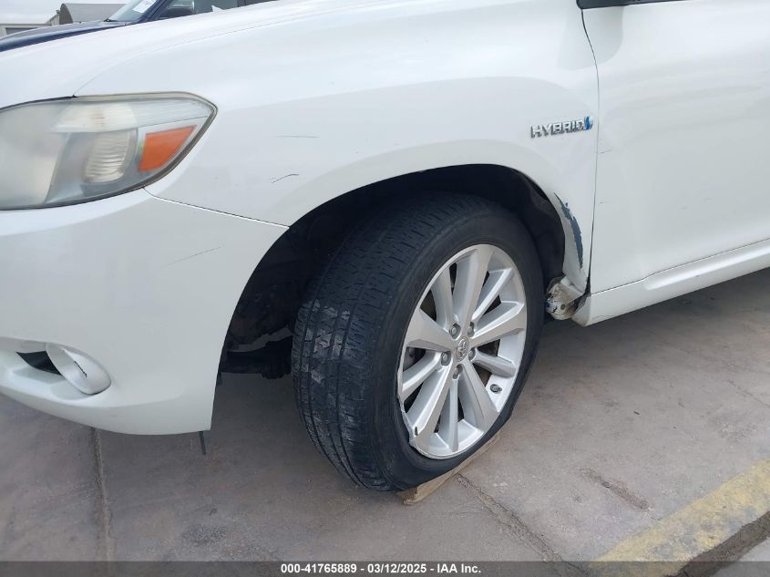2010 Toyota Highlander Hybrid Limited V6 VIN: JTEJW3EH7A2048566 Lot: 41765889