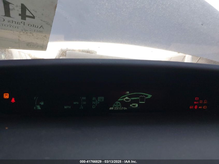 2011 Toyota Prius Three VIN: JTDKN3DU1B5300158 Lot: 41766829