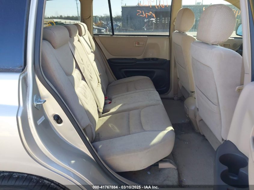 2002 Toyota Highlander V6 VIN: JTEHF21A720073689 Lot: 41767884