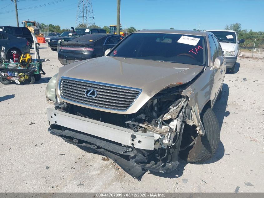 2003 Lexus Ls 430 VIN: JTHBN30F730117271 Lot: 41767999