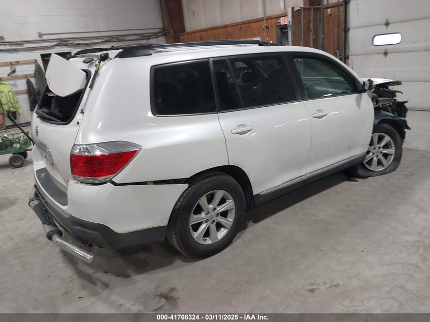 2013 TOYOTA HIGHLANDER VIN: 5TDBK3EHXDS222731