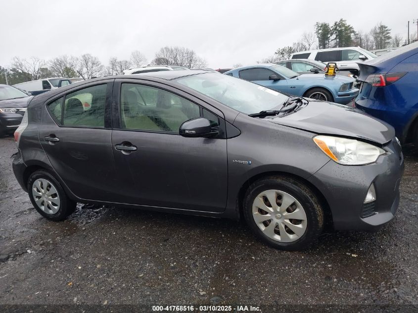 2013 Toyota Prius C One VIN: JTDKDTB32D1548295 Lot: 41768516