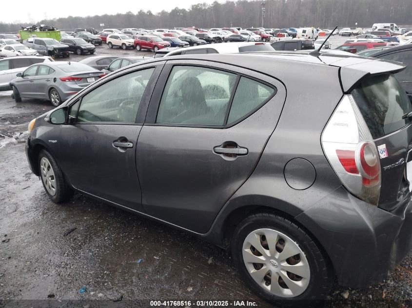 2013 Toyota Prius C One VIN: JTDKDTB32D1548295 Lot: 41768516
