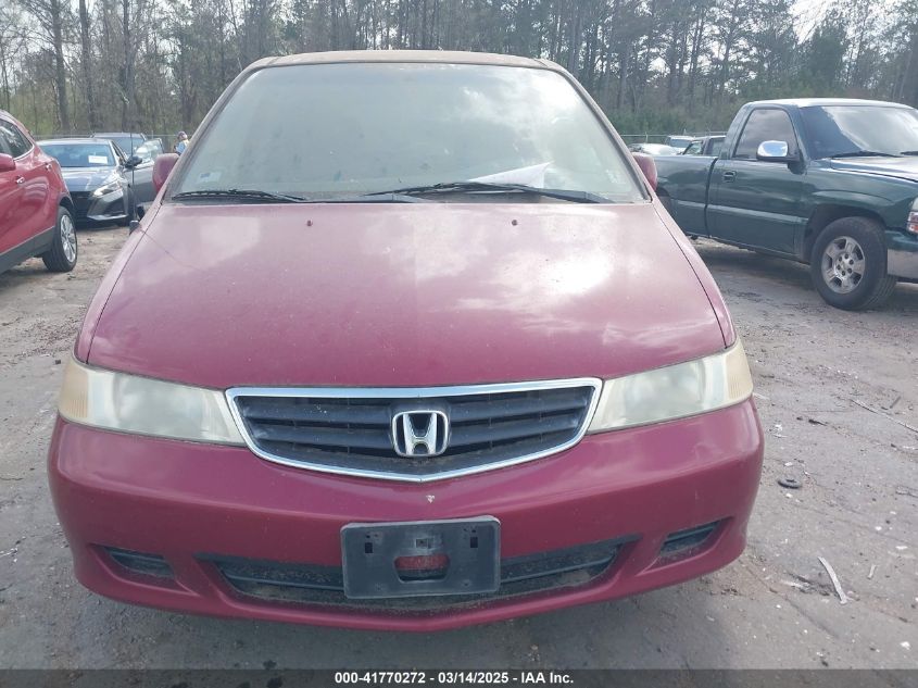 2002 Honda Odyssey Ex VIN: 2HKRL18602H534733 Lot: 41770272