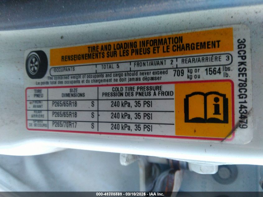 2012 Chevrolet Silverado 1500 Lt VIN: 3GCPKSE78CG143479 Lot: 41770781