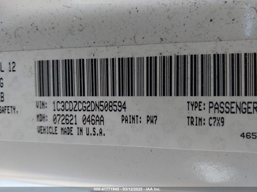 2013 DODGE AVENGER SXT - 1C3CDZCG2DN508594