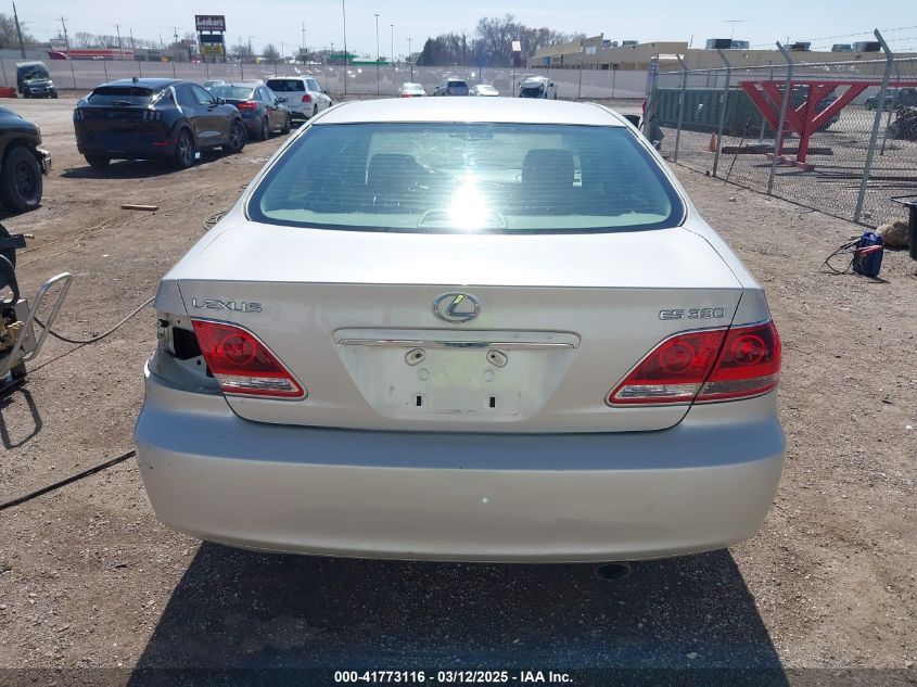 2005 Lexus Es 330 VIN: JTHBA30G255057054 Lot: 41773116
