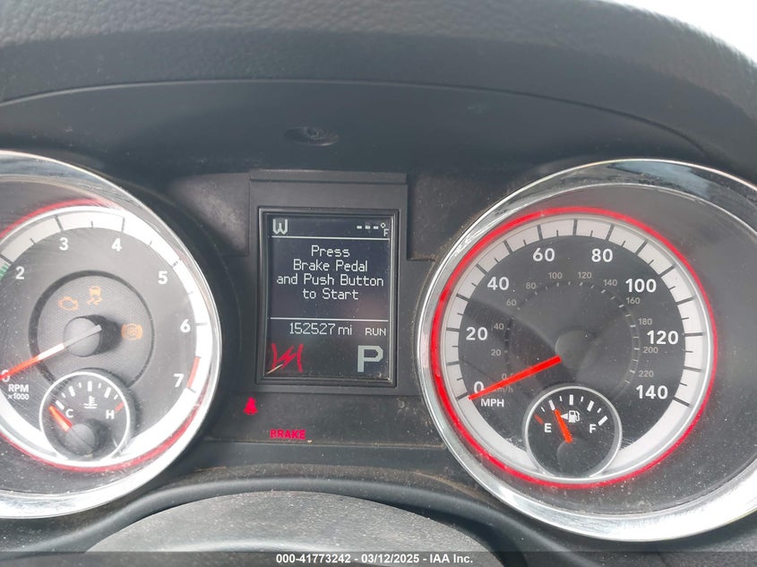 2012 DODGE DURANGO VIN: 1C4RDHDG9CC335164