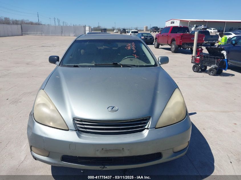 2004 Lexus Es 330 VIN: JTHBA30G245011156 Lot: 41775437