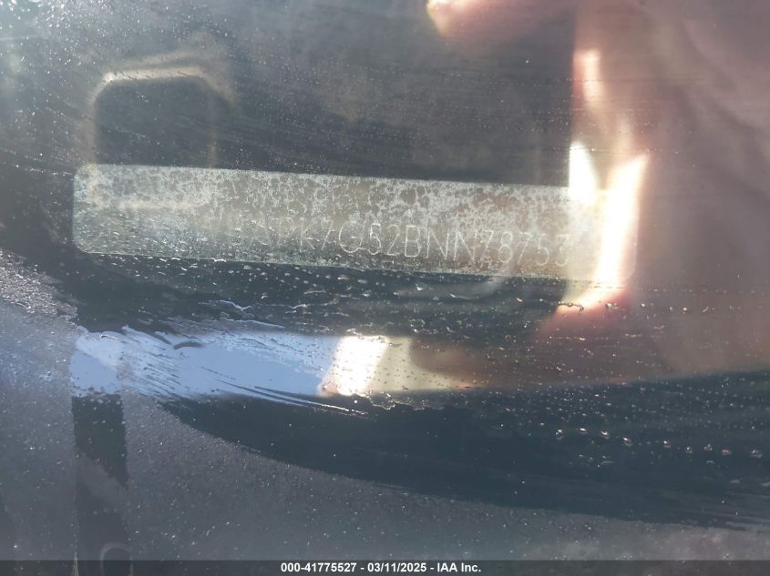 2011 BMW 328I xDrive VIN: WBAPK7G52BNN78753 Lot: 41775527