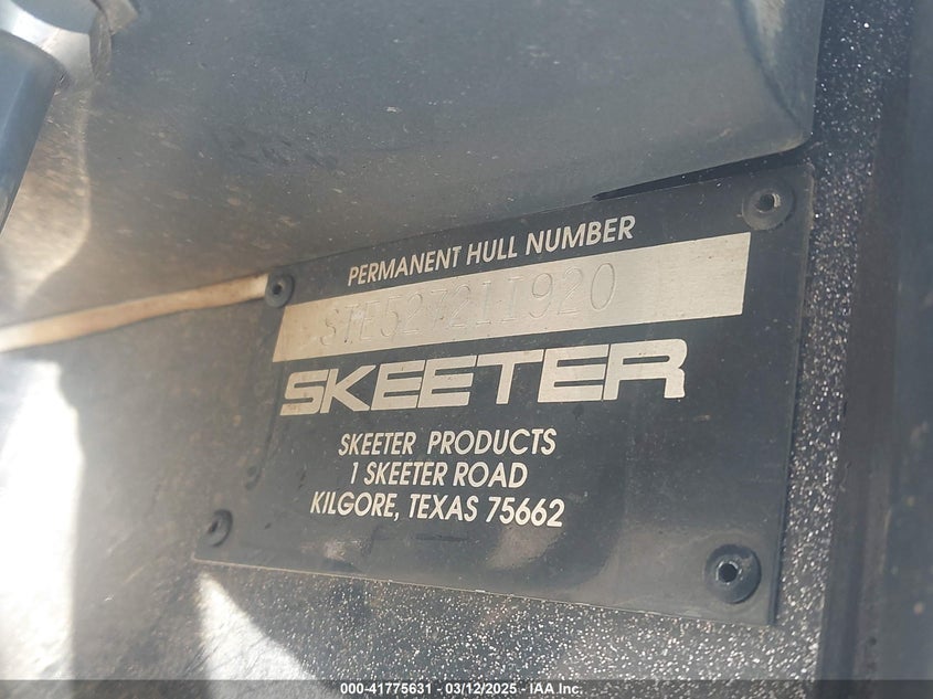 2020 Yamaha Other VIN: STE52721I920 Lot: 41775631