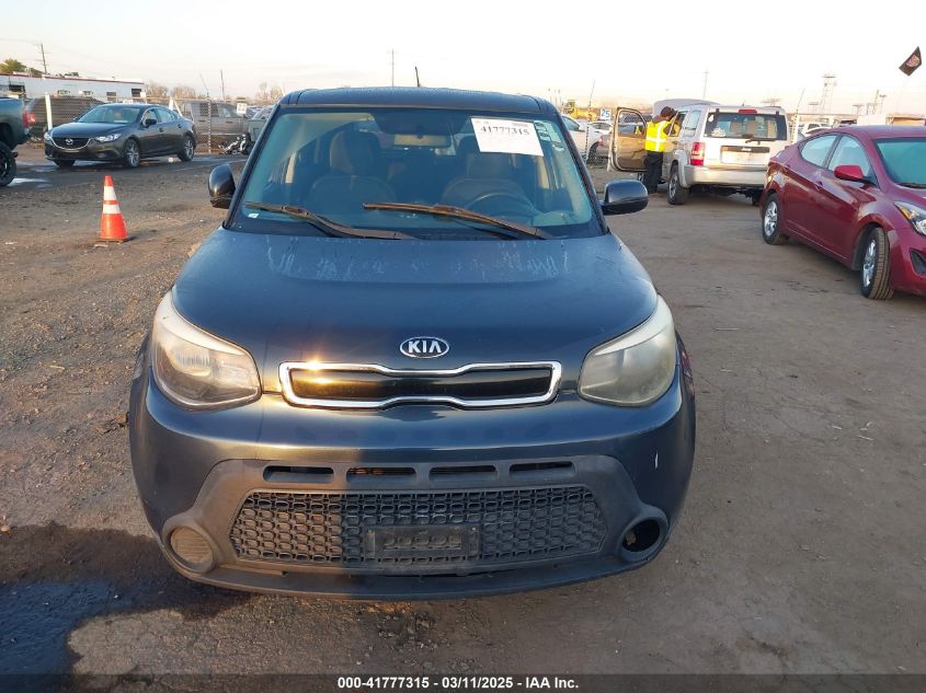 2015 Kia Soul + VIN: KNDJP3A5XF7114082 Lot: 41777315