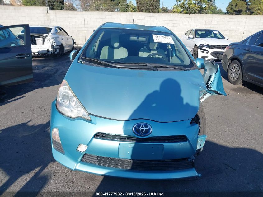 2012 Toyota Prius C One VIN: JTDKDTB32C1016141 Lot: 41777932