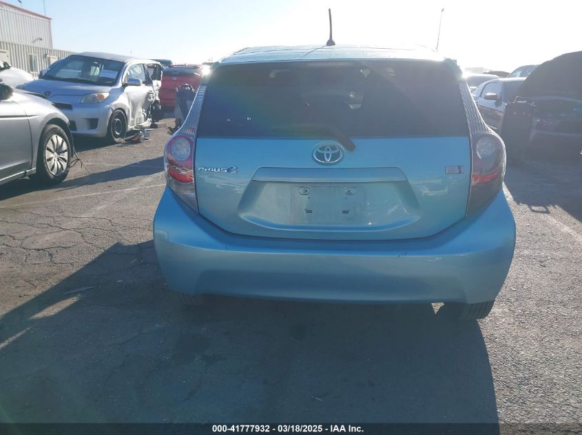 2012 Toyota Prius C One VIN: JTDKDTB32C1016141 Lot: 41777932
