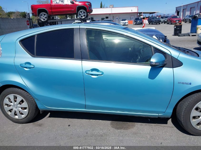2012 Toyota Prius C One VIN: JTDKDTB32C1016141 Lot: 41777932