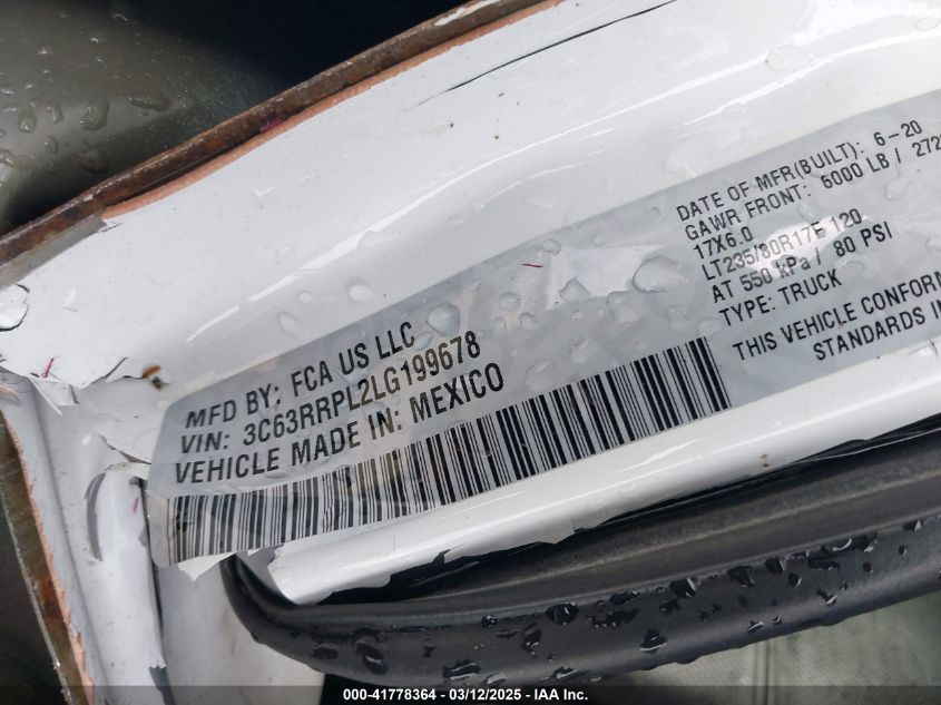 2020 Ram 3500 - 3C63RRPL2LG199678