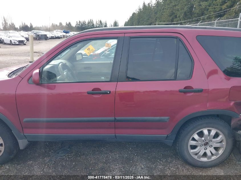 2006 Honda Cr-V Ex VIN: SHSRD78886U421434 Lot: 41778478