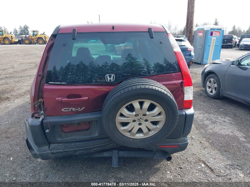 2006 Honda Cr-V Ex VIN: SHSRD78886U421434 Lot: 41778478